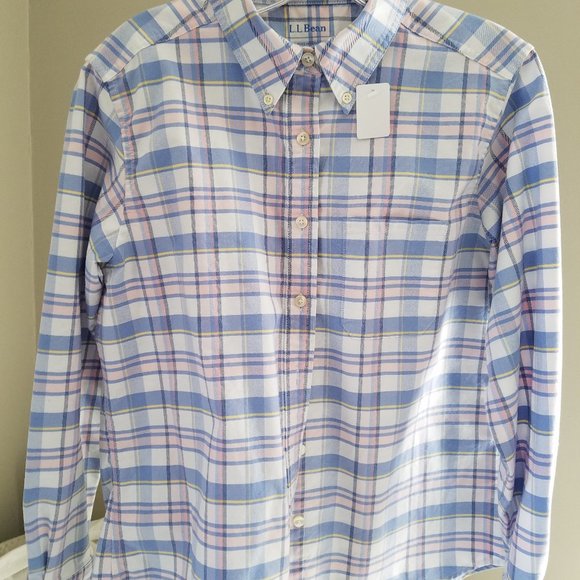 Bundle 2 for 20! . L. L Bean Ladies size M Cotton Button Down - Picture 3 of 5